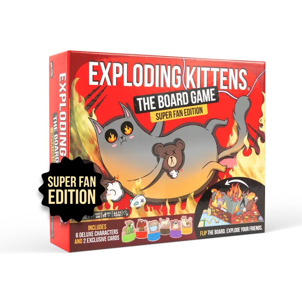 Exploding Kittens Super Fan Edition gioco da tavolo strategico
