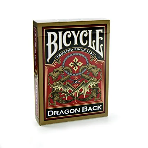 Bicycle Gold Dragon mazzo carte da poker finitura air