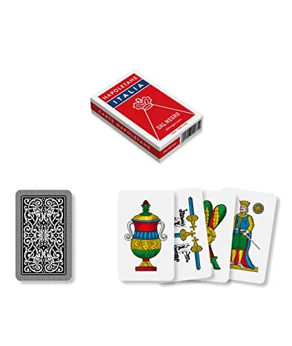 Dal Negro Napoletane 10071 Carte da Gioco 40 Carte Astuccio Rosso