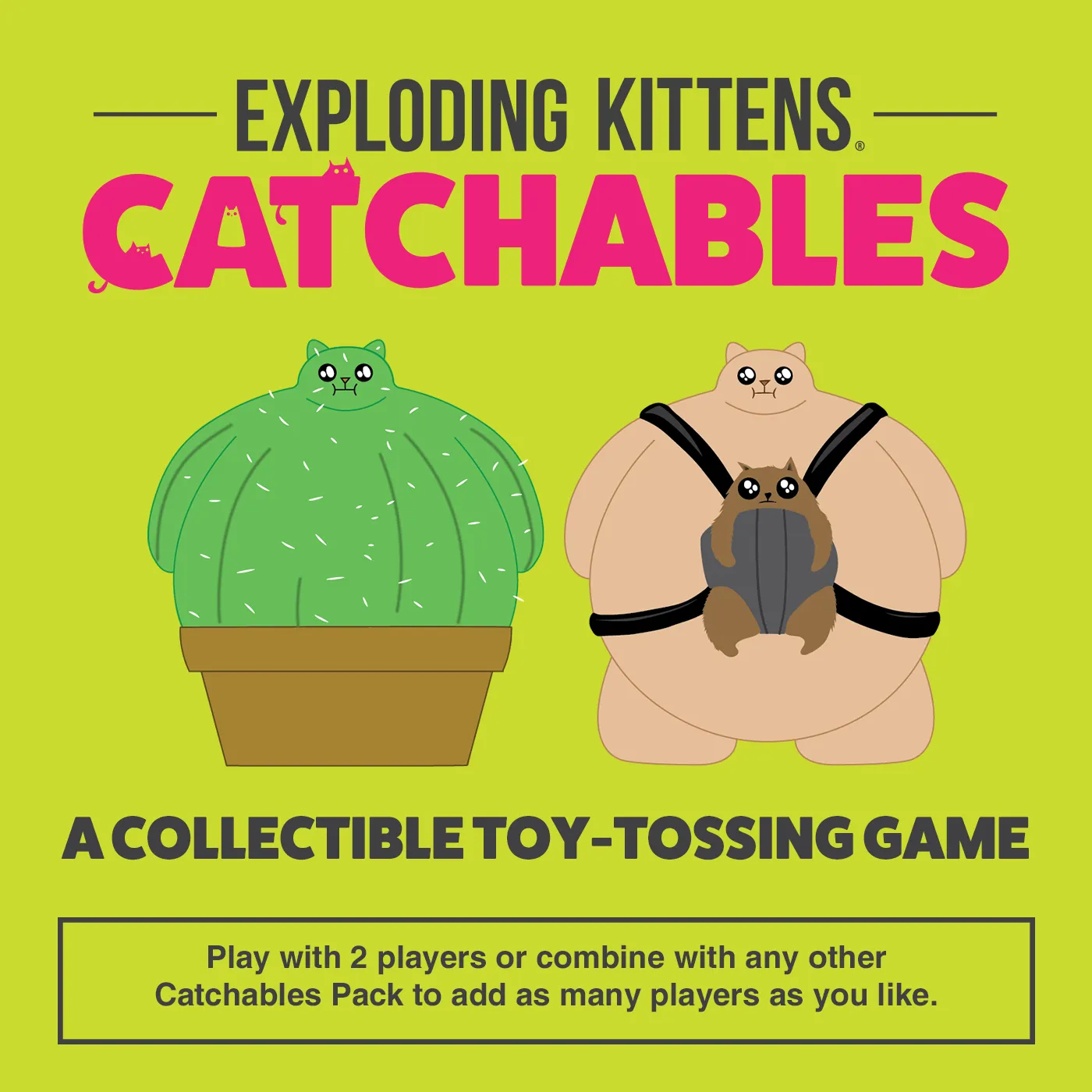 Exploding Kittens Catchables 2-Pack gioco acchiappa Catcus