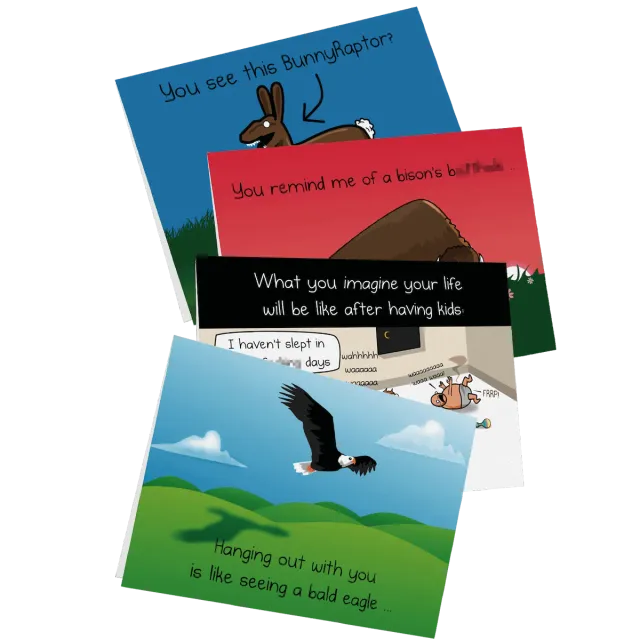 Exploding Kittens NSFW Friendship biglietti 4 pack