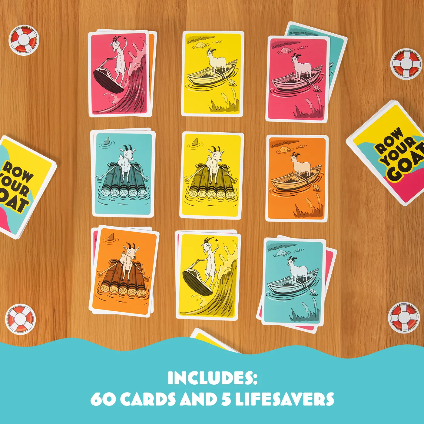 Exploding Kittens Row Your Goat gioco di carte party veloce