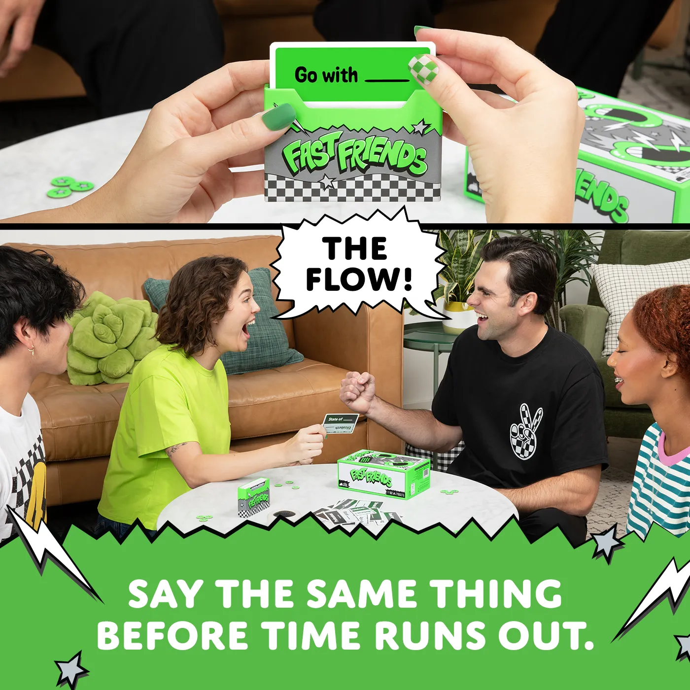 Exploding Kittens Fast Friends gioco parole party timer