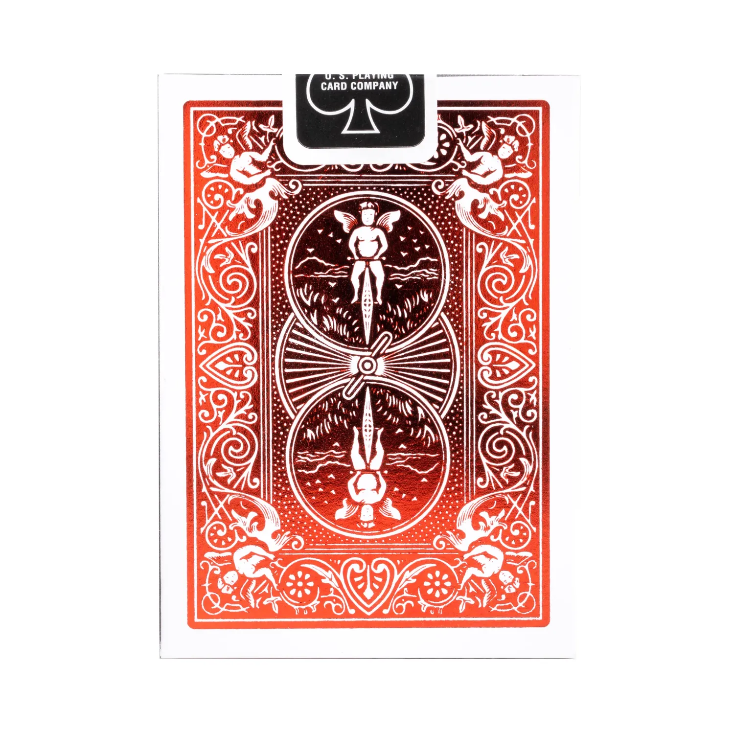 Bicycle Metalluxe Crimson Rider mazzo carte poker rosso