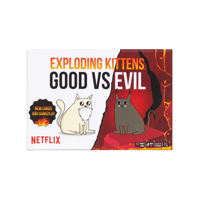 Exploding Kittens Good vs Evil gioco di carte scontri