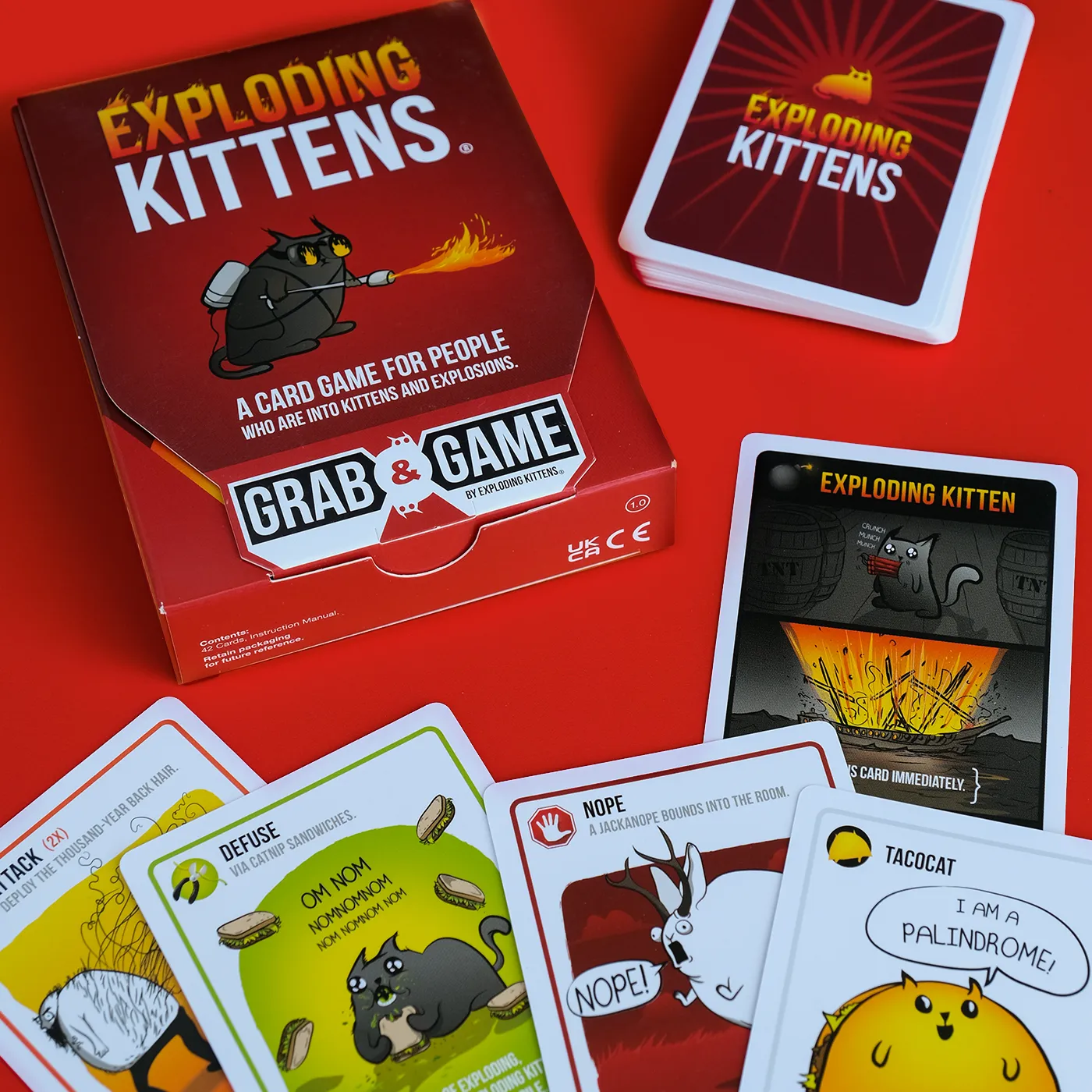 Exploding Kittens Original Grab Game gioco carte viaggio