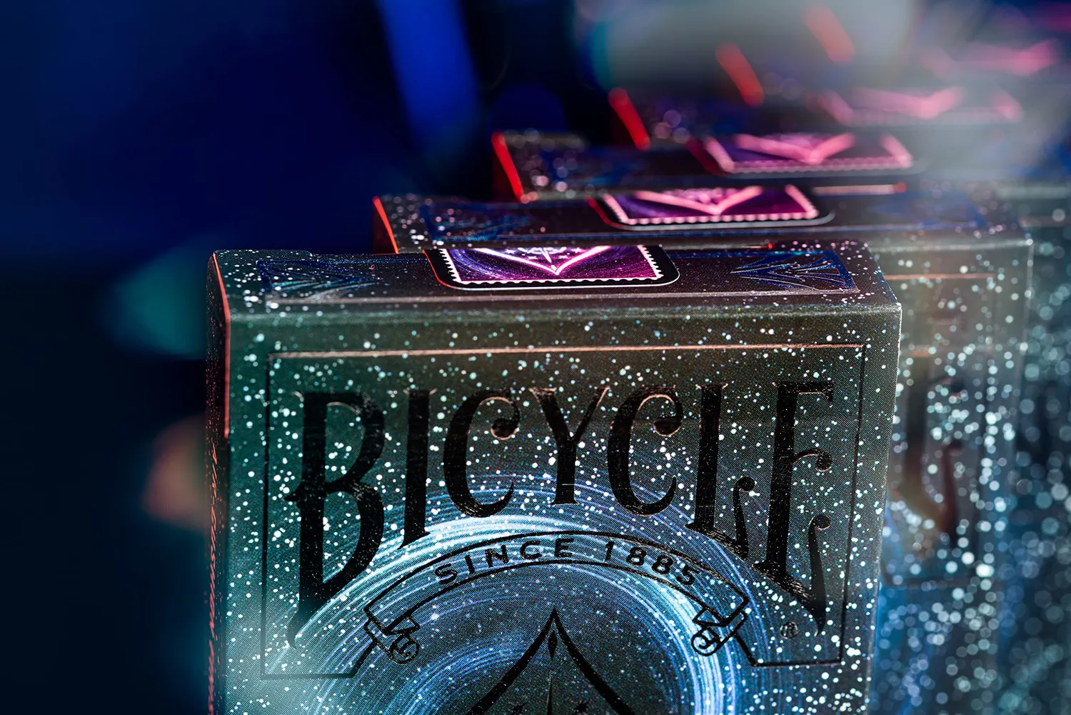 Bicycle Stargazer carte da poker mazzo nero buco nero