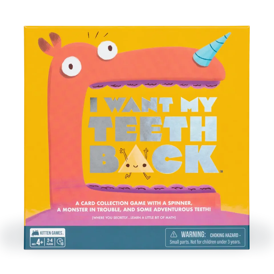 Exploding Kittens I Want My Teeth Back gioco bambini mostro