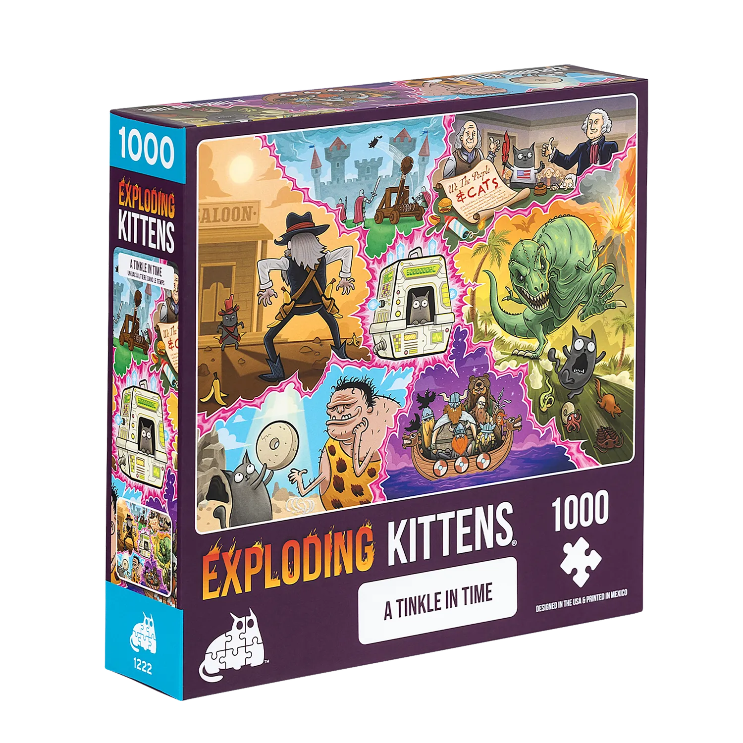Exploding Kittens A Tinkle in Time puzzle 1000 pezzi gatto