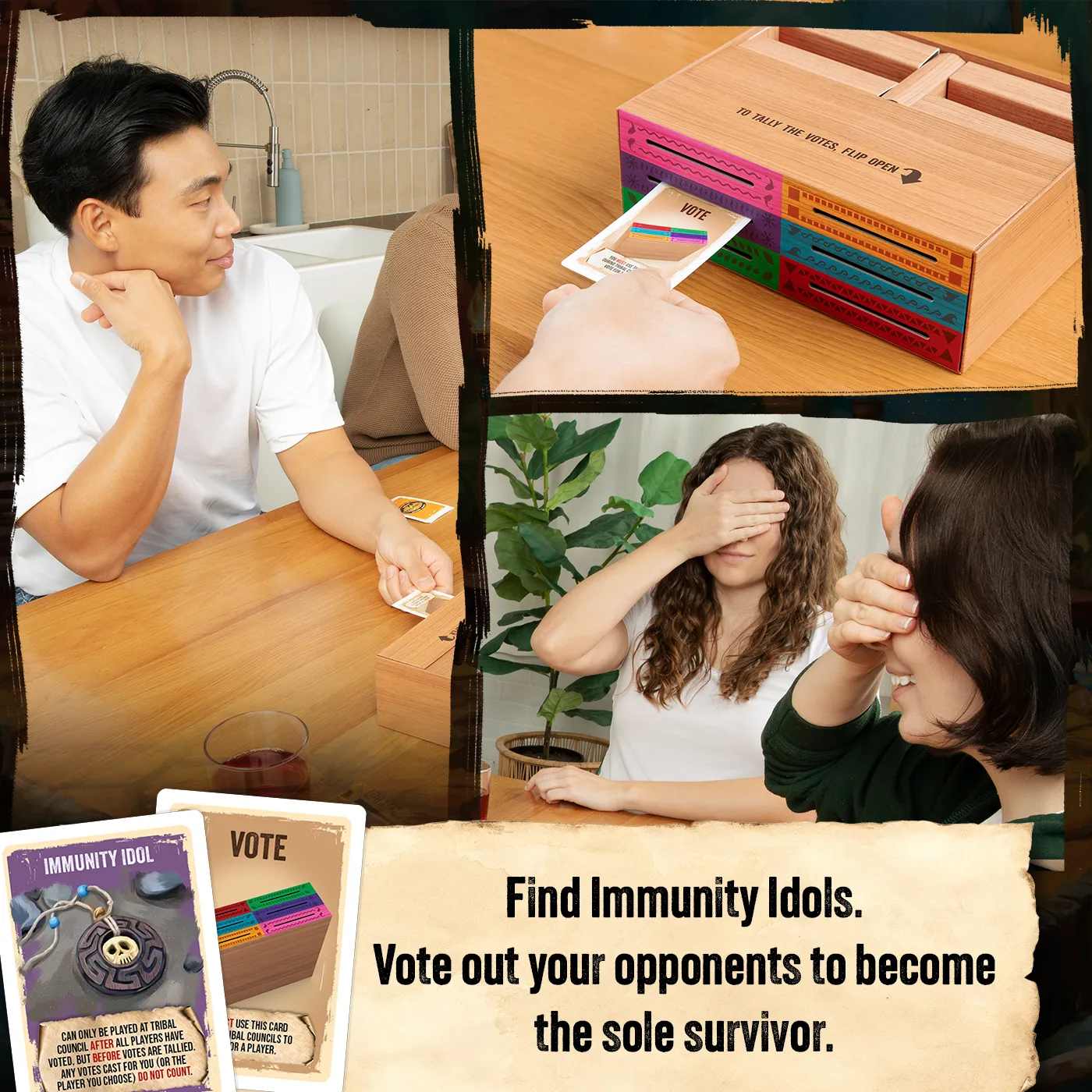 Exploding Kittens Survivor The Tribe Has Spoken gioco carte