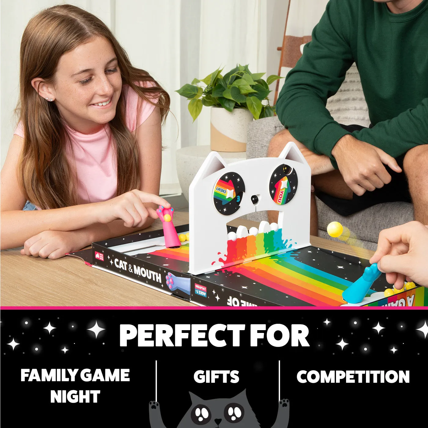Exploding Kittens Cat & Mouth gioco tavolo 2 giocatori magnetico