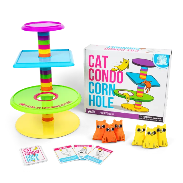 Exploding Kittens Cat Condo Cornhole gioco di lancio