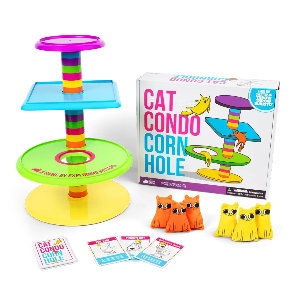 Exploding Kittens Cat Condo Cornhole gioco di lancio