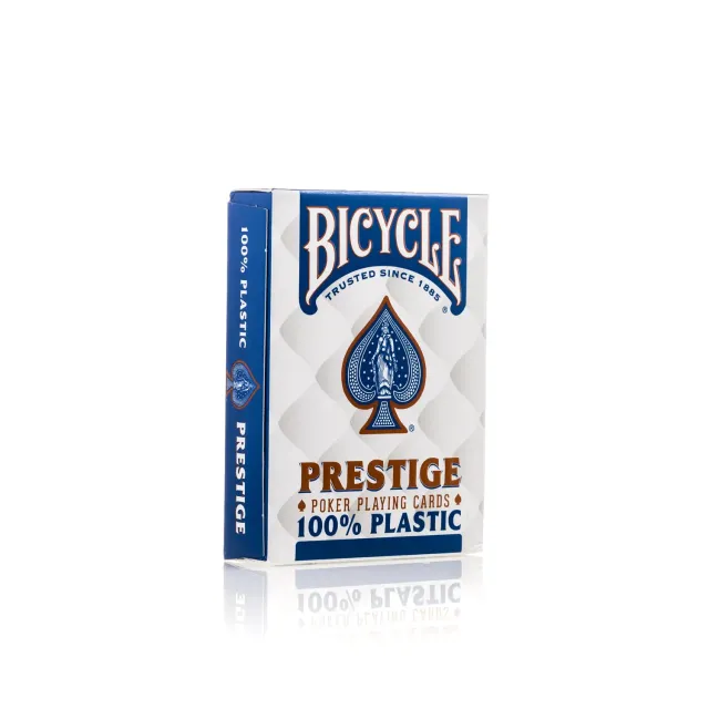 Bicycle Prestige carte da poker plastica indici jumbo rosso/blu
