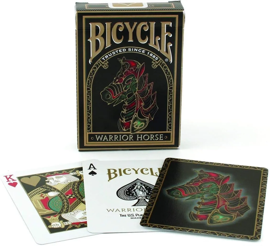 Bicycle Warrior Horse mazzo carte da poker nero