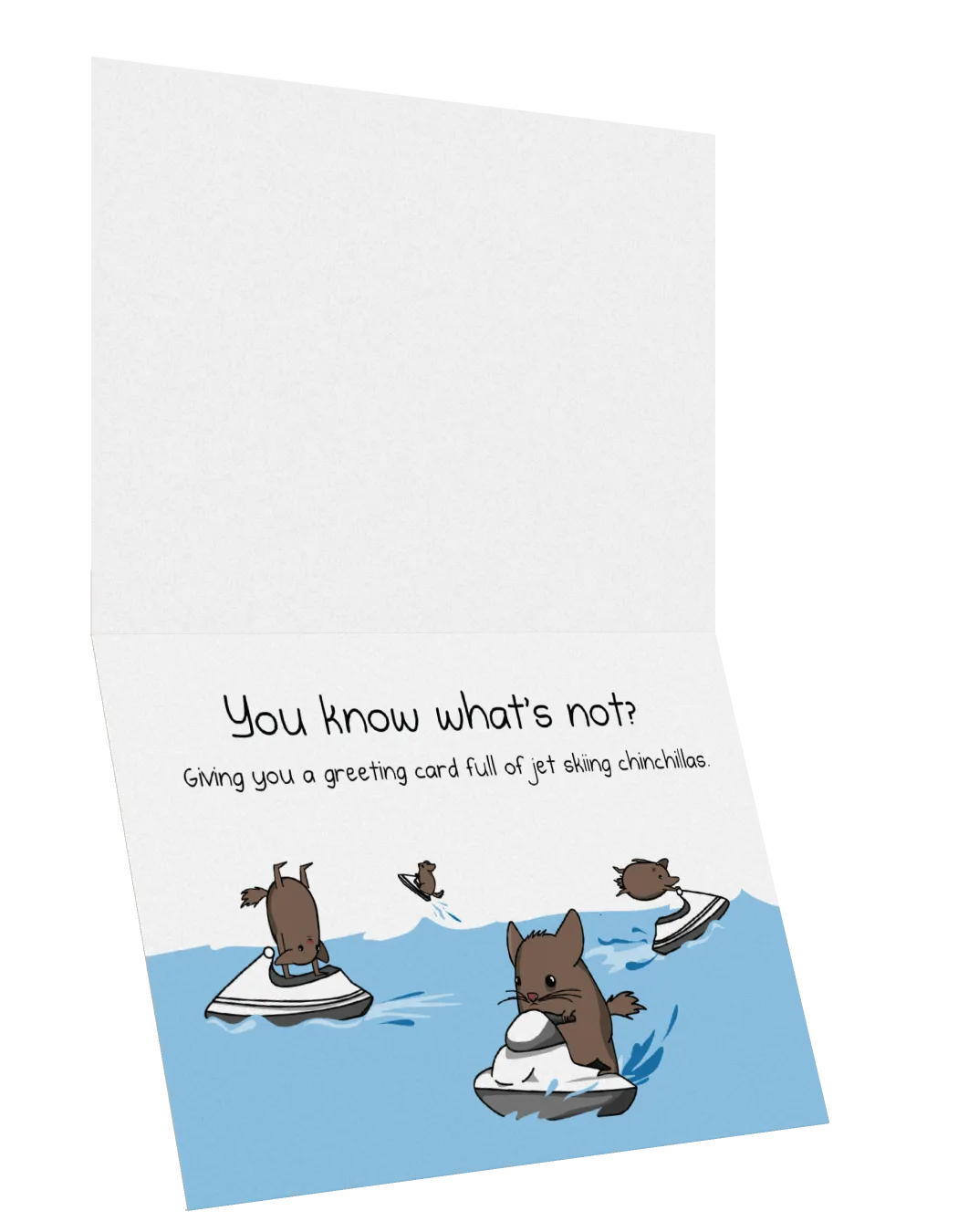 Exploding Kittens Chinchillas biglietto natale singolo