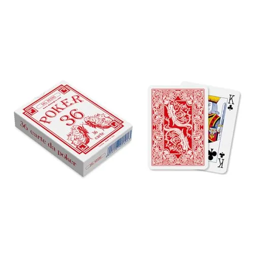 Dal Negro Poker 36 20100 carte da poker astuccio rosso