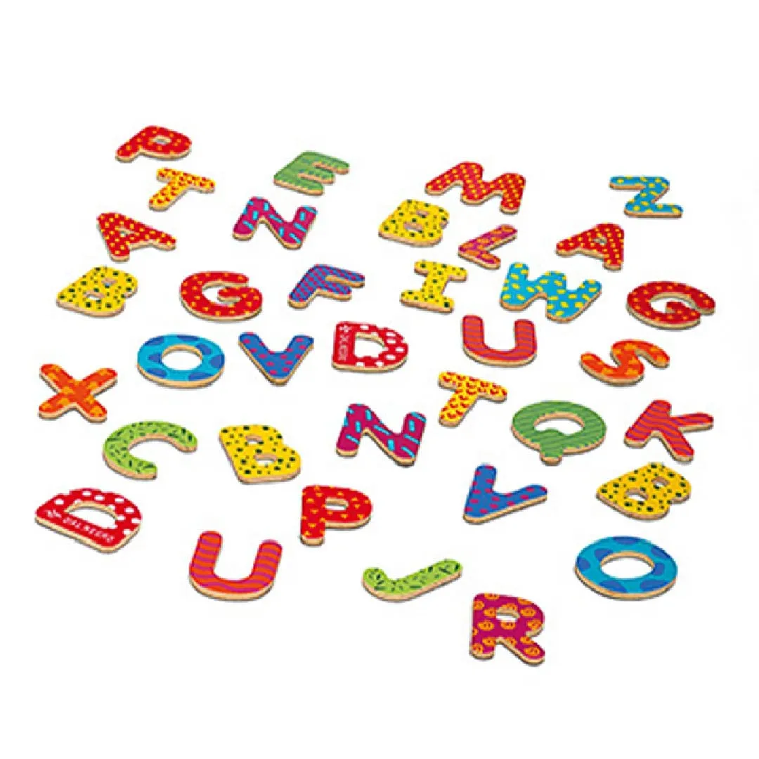 Dal Negro 53827 lettere magnetiche legno 77 pezzi bambini