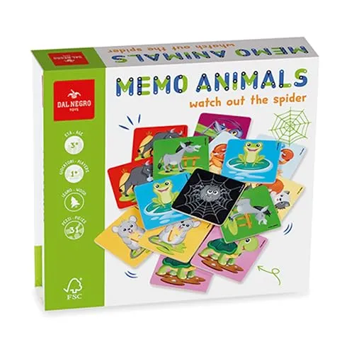 Dal Negro Memo Animals memory legno 32 tessere animali 3+