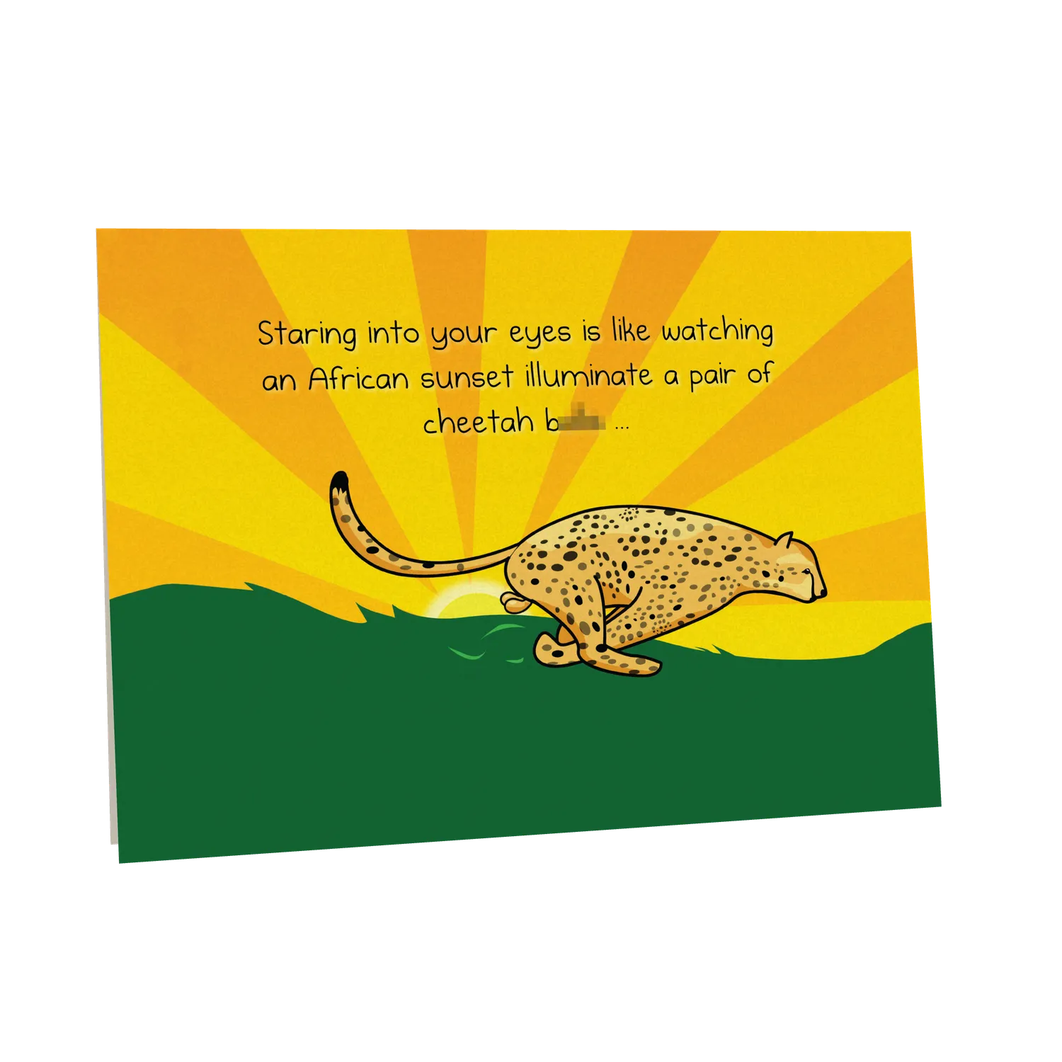Exploding Kittens Cheetah biglietto auguri NSFW amore e amicizia