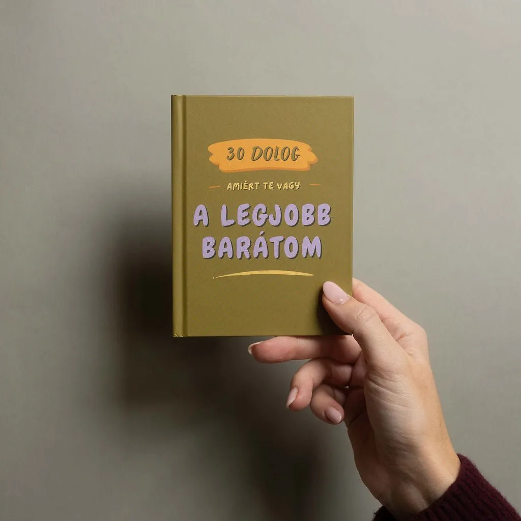körvonal Migliore Amico libro regalo da compilare 30 pagine