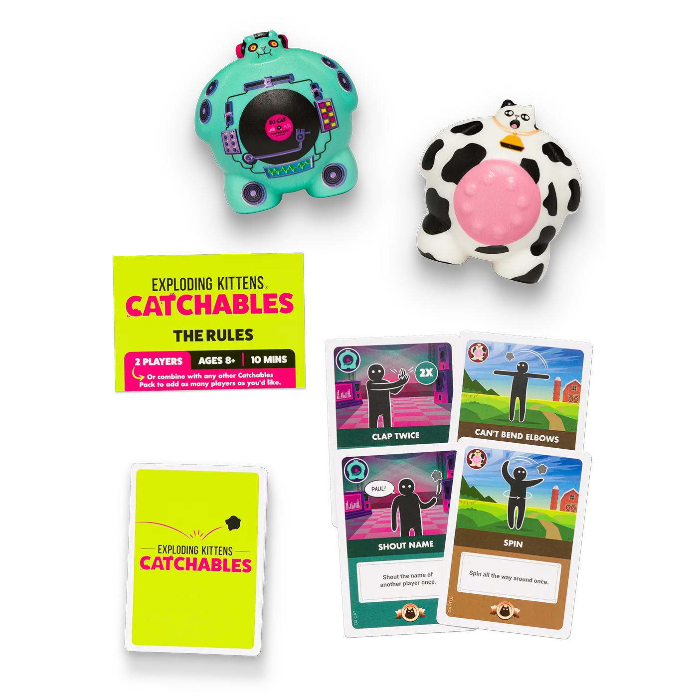 Exploding Kittens Catchables gioco acchiappa 2 pack DJ