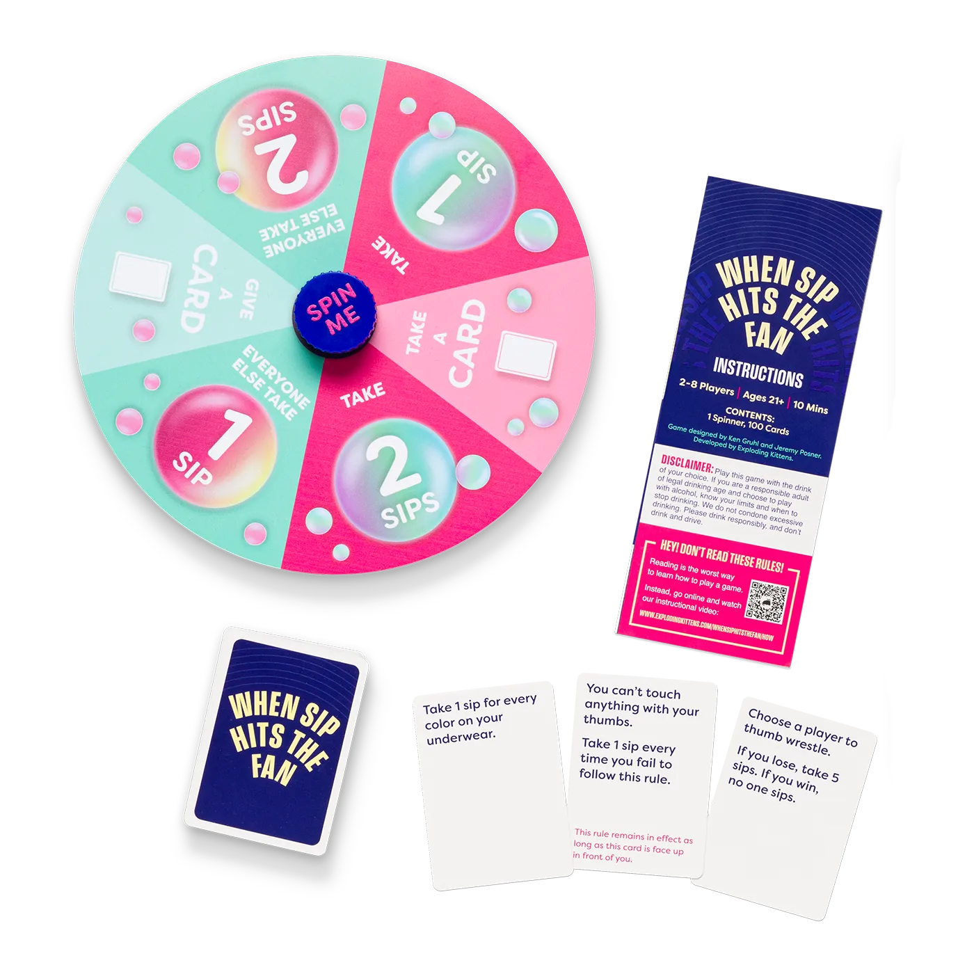 Exploding Kittens When Sip Hits The Fan gioco party