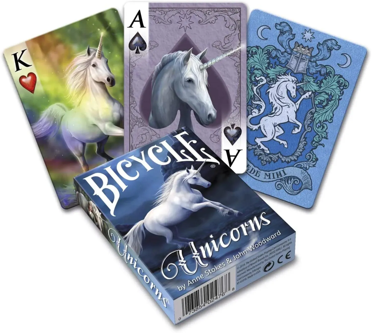 Bicycle Unicorns Anne Stokes Carte da Poker Fantasy Poker