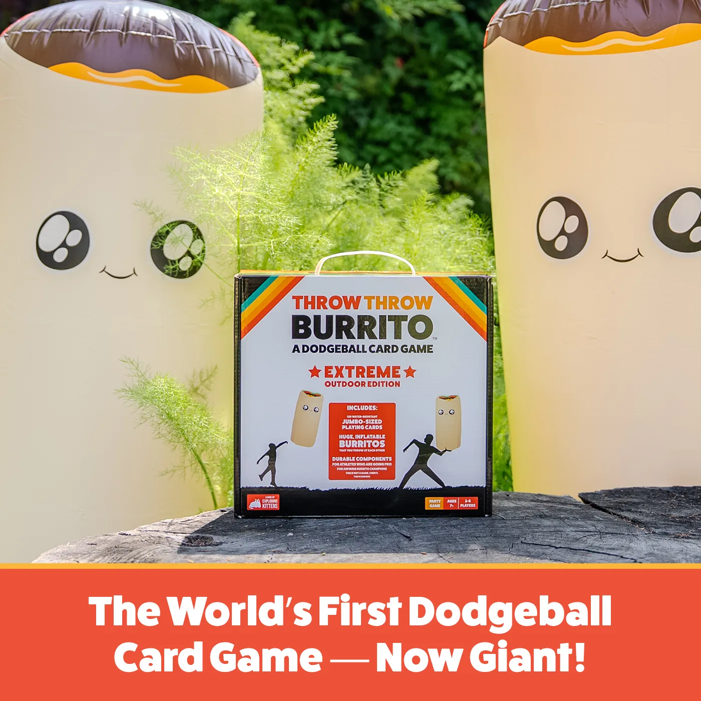 Exploding Kittens Throw Throw Burrito Extreme Outdoor gioco carte