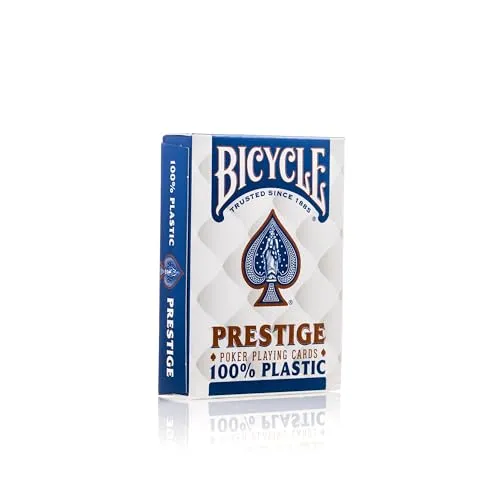 Bicycle Prestige carte da poker plastica indici jumbo rosso/blu