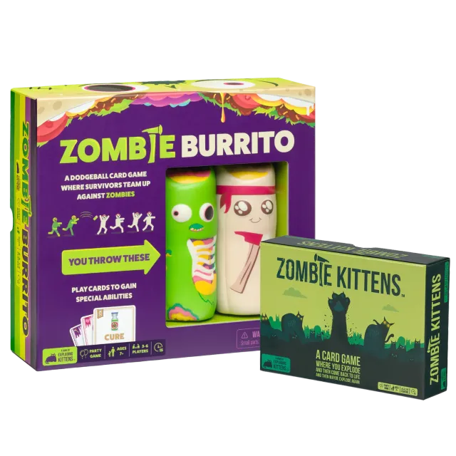 Exploding Kittens Zombie Party bundle giochi carte