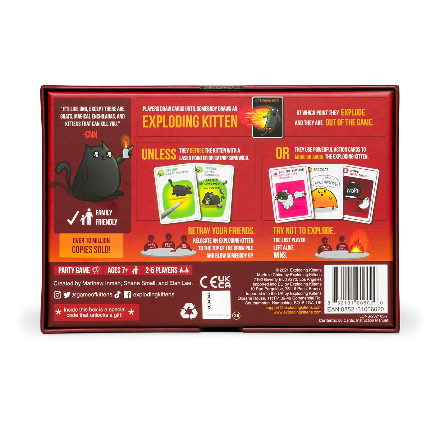 Exploding Kittens Greatest Hits Bundle gioco da tavolo 3 in 1