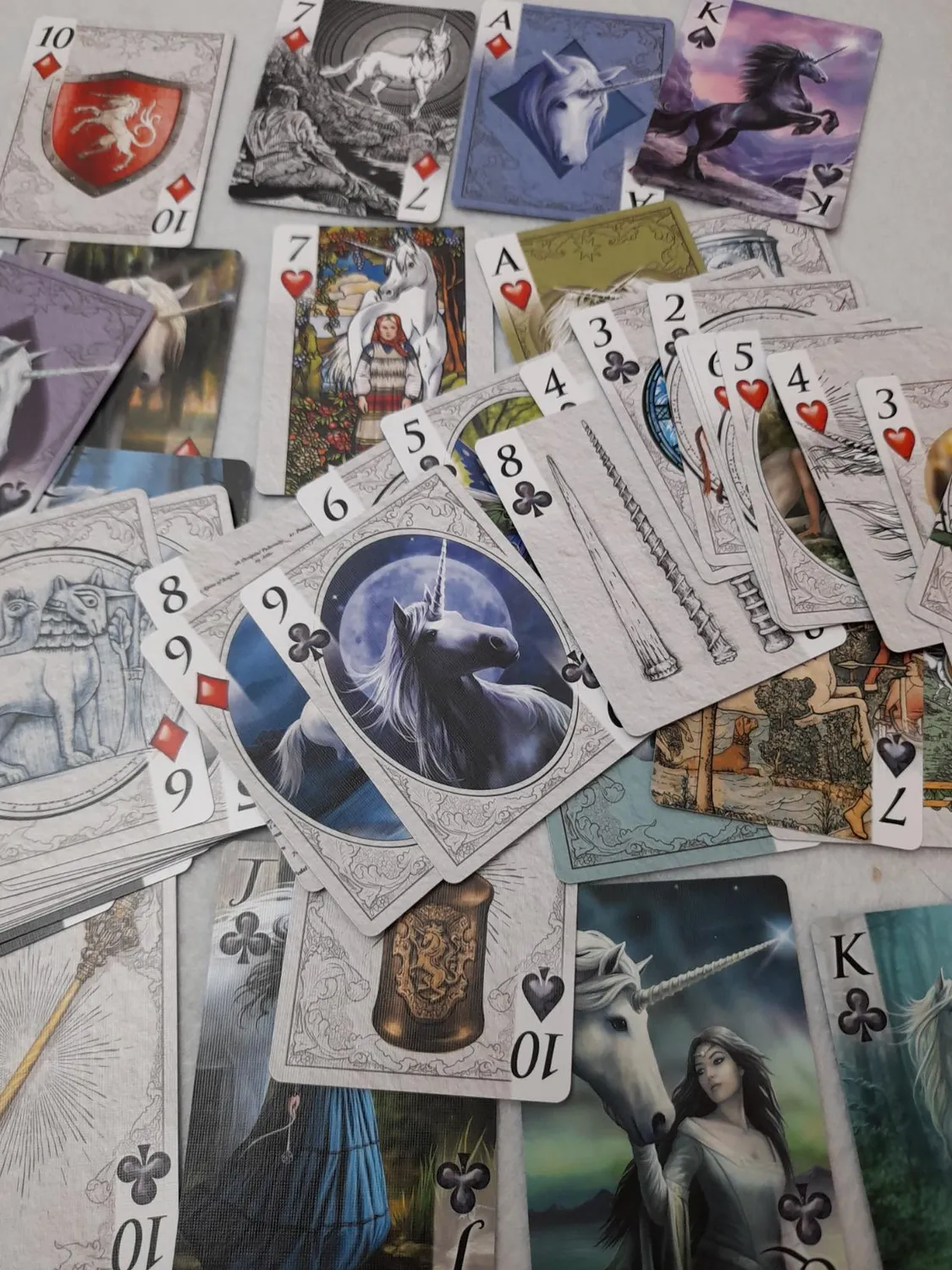 Bicycle Unicorns Anne Stokes Carte da Poker Fantasy Poker