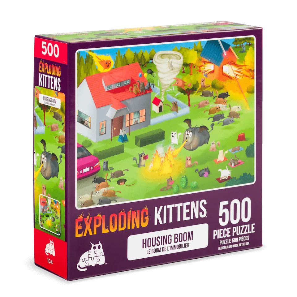 Exploding Kittens Housing Boom puzzle 1000 pezzi gatti