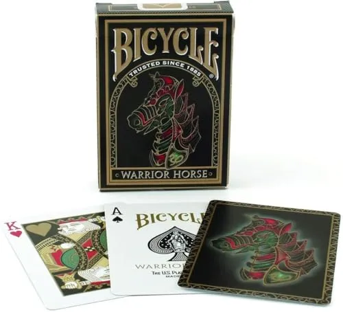 Bicycle Warrior Horse mazzo carte da poker nero