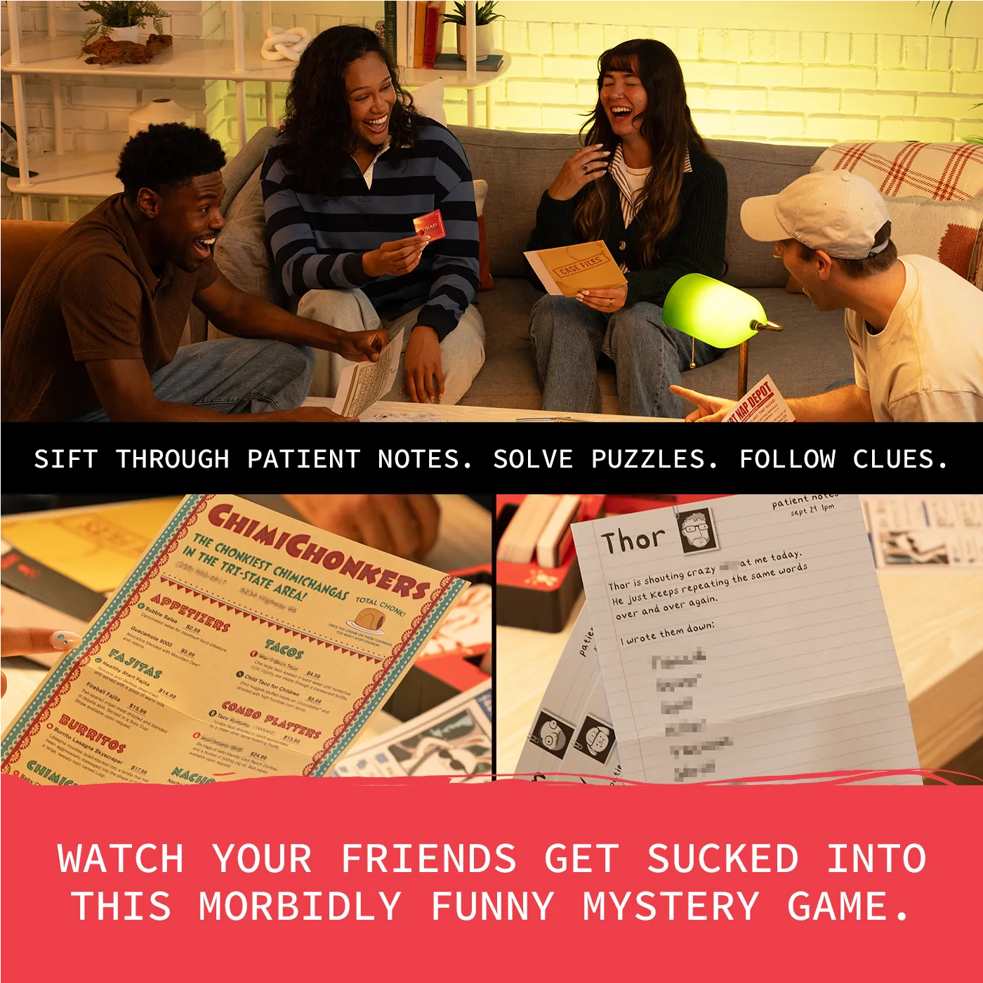 Exploding Kittens Dead Therapist gioco investigativo giallo