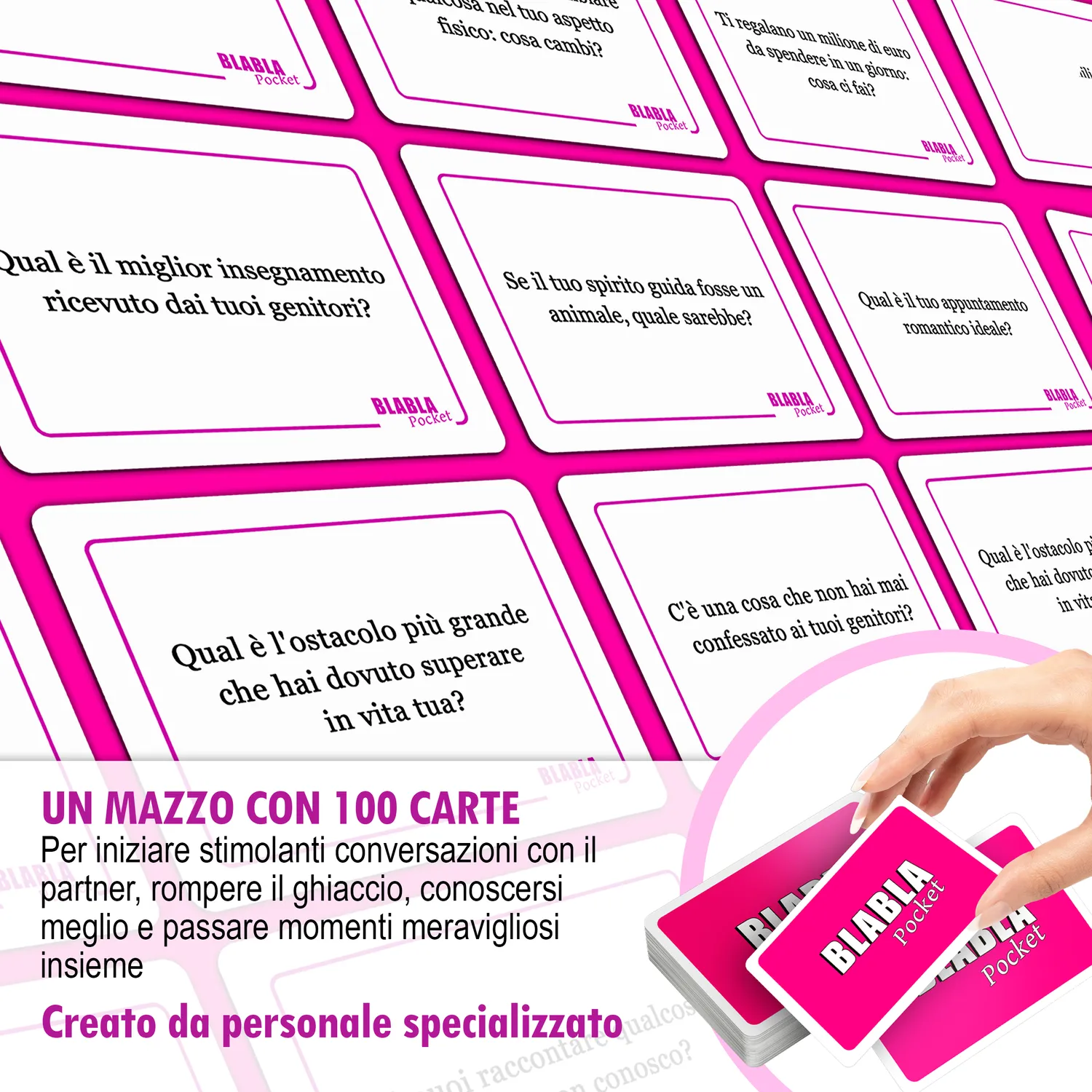 Magma Games BlaBla Pocket Per Coppie gioco carte 100 carte conversazione