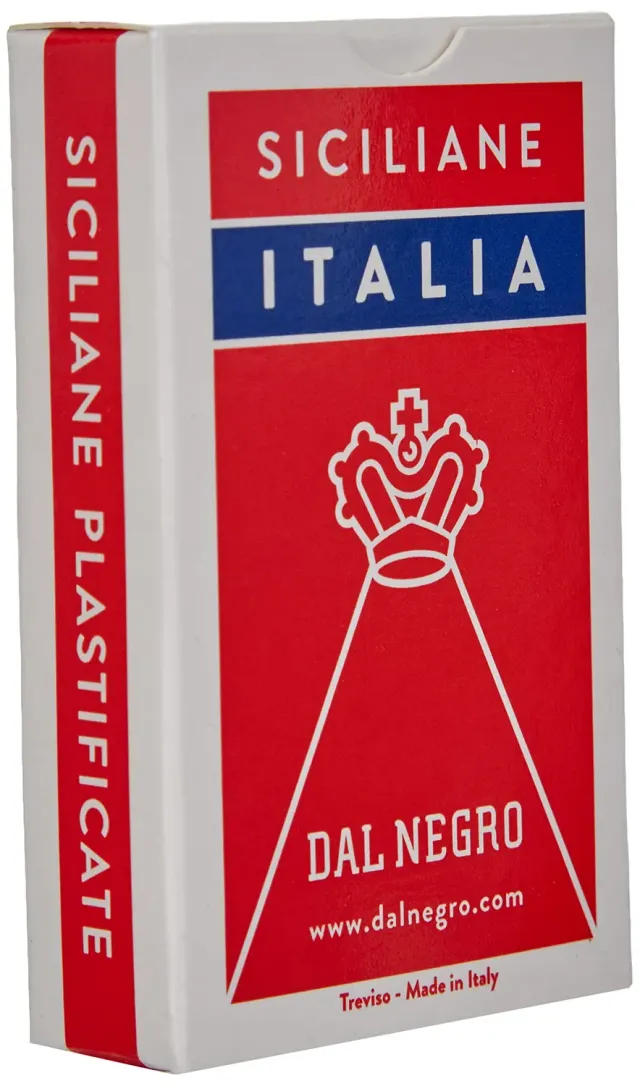 Dal Negro Siciliane Italia carte regionali mazzo 40 carte telate
