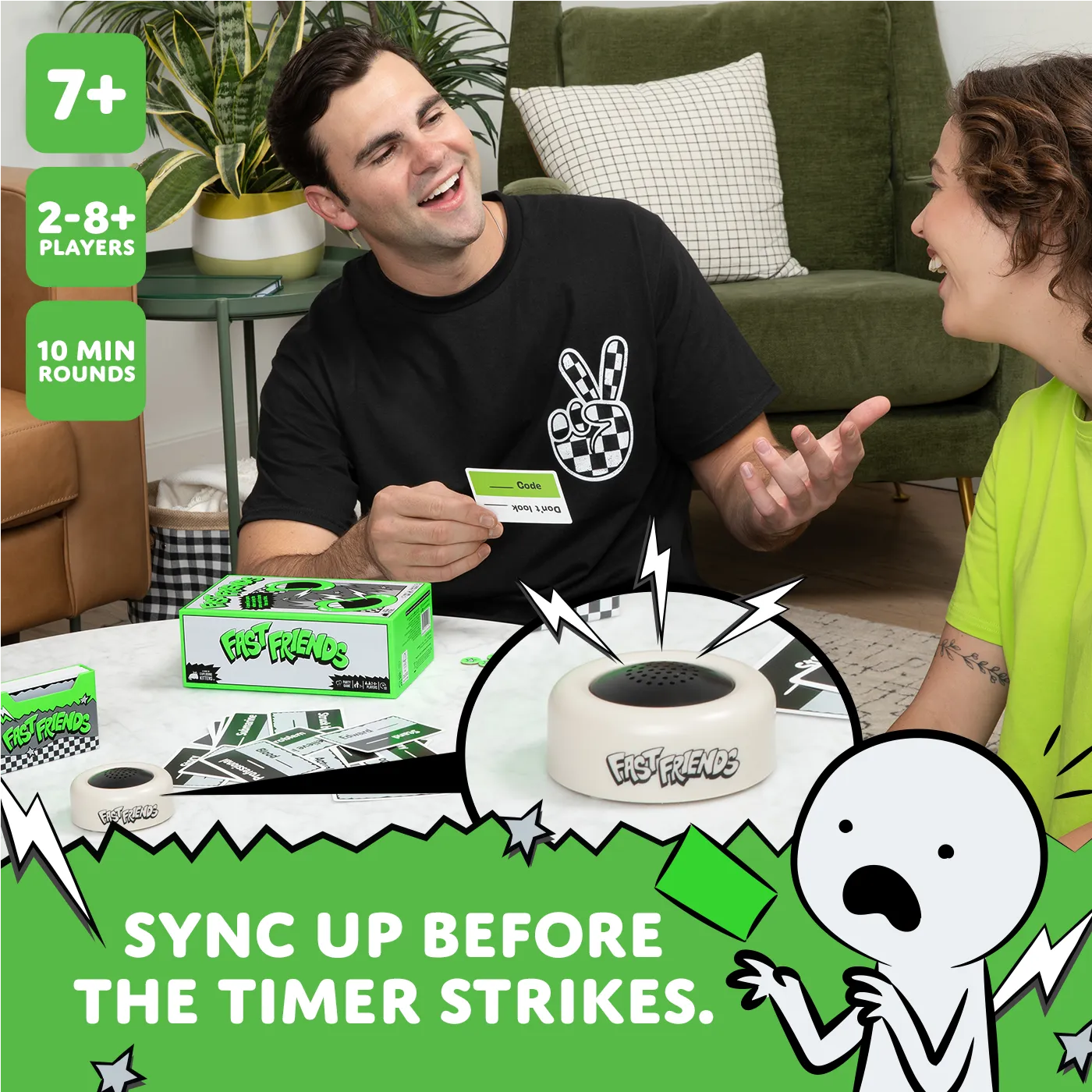 Exploding Kittens Fast Friends gioco parole party timer