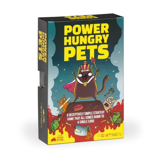 Exploding Kittens Power Hungry Pets gioco di carte strategico