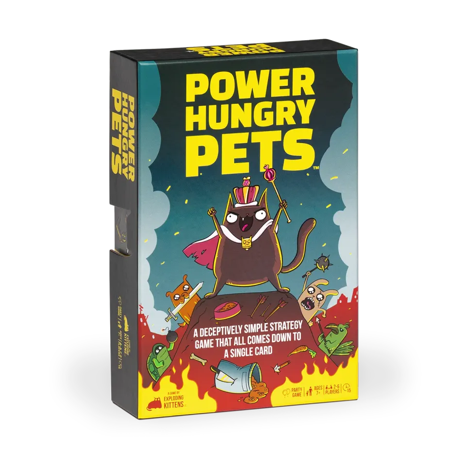Exploding Kittens Power Hungry Pets gioco di carte strategico