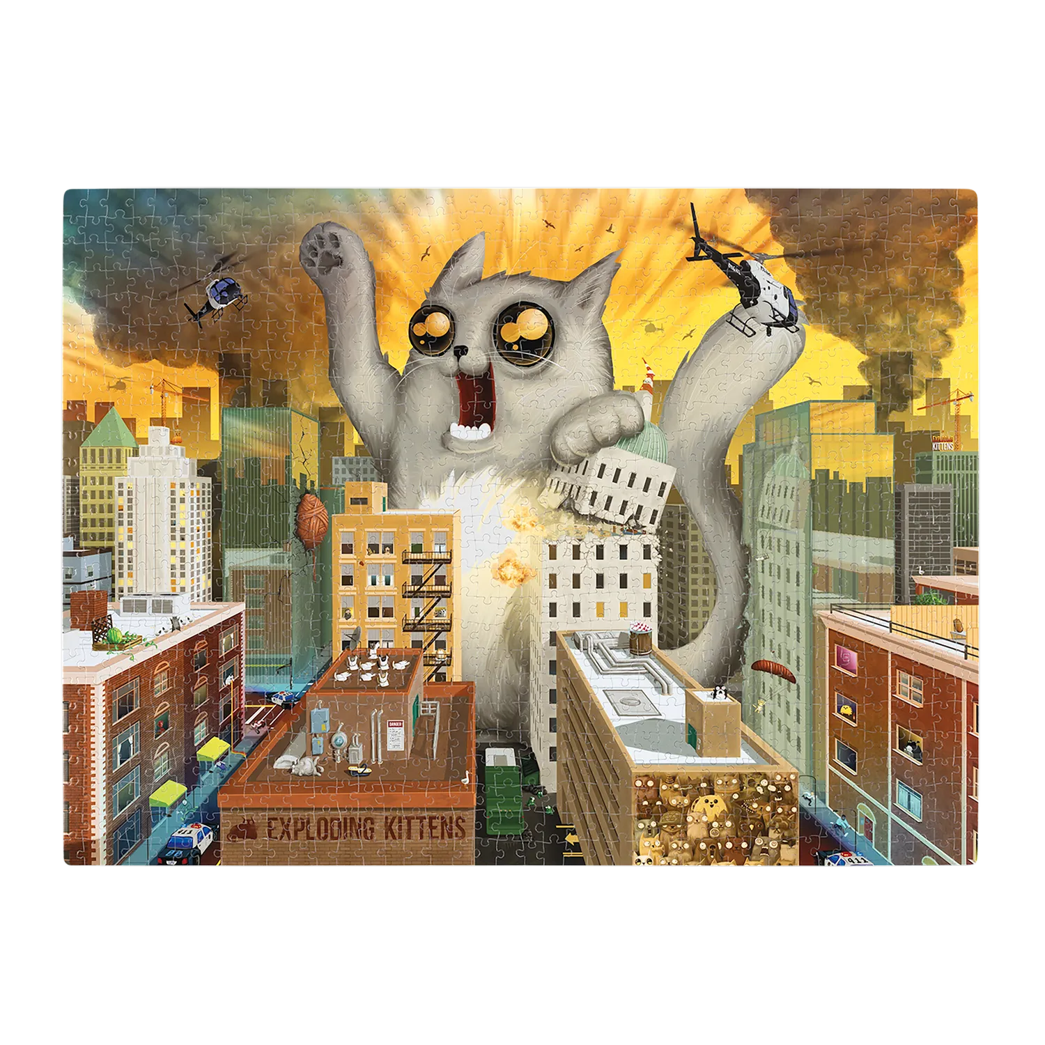 Exploding Kittens Feline of Unusual Size puzzle 1000 pezzi gigante