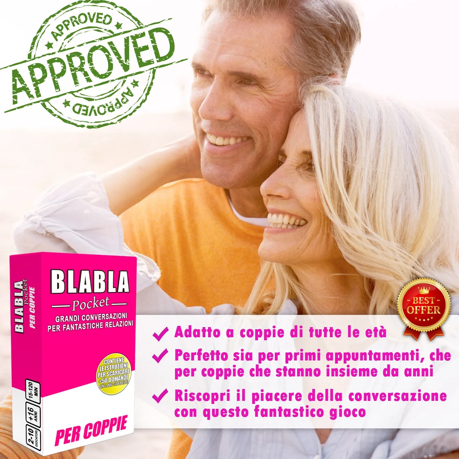 Magma Games BlaBla Pocket Per Coppie gioco carte 100 carte conversazione