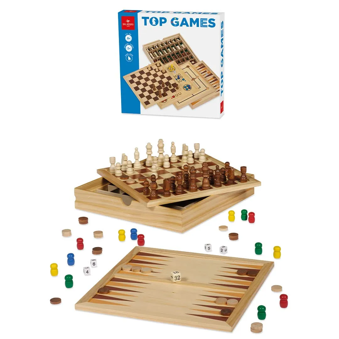 Dal Negro Top Games 30 Dama Scacchi Tria gioco tavolo