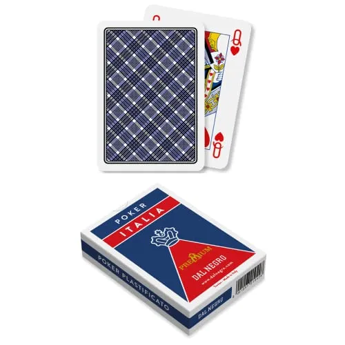 Dal Negro Poker Italia carte poker retro blu 55 carte