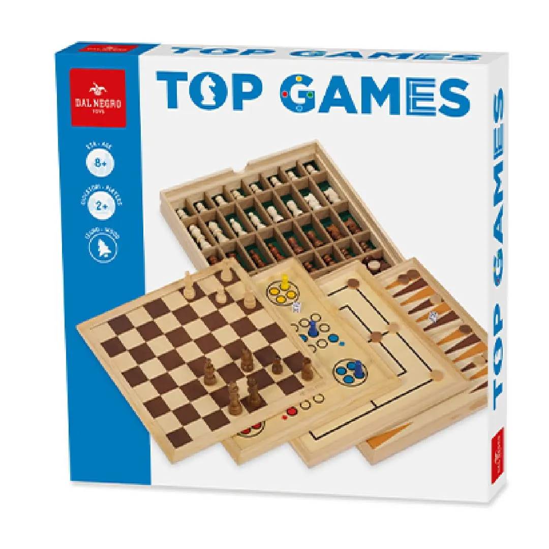 Dal Negro Top Games 30 Dama Scacchi Tria gioco tavolo