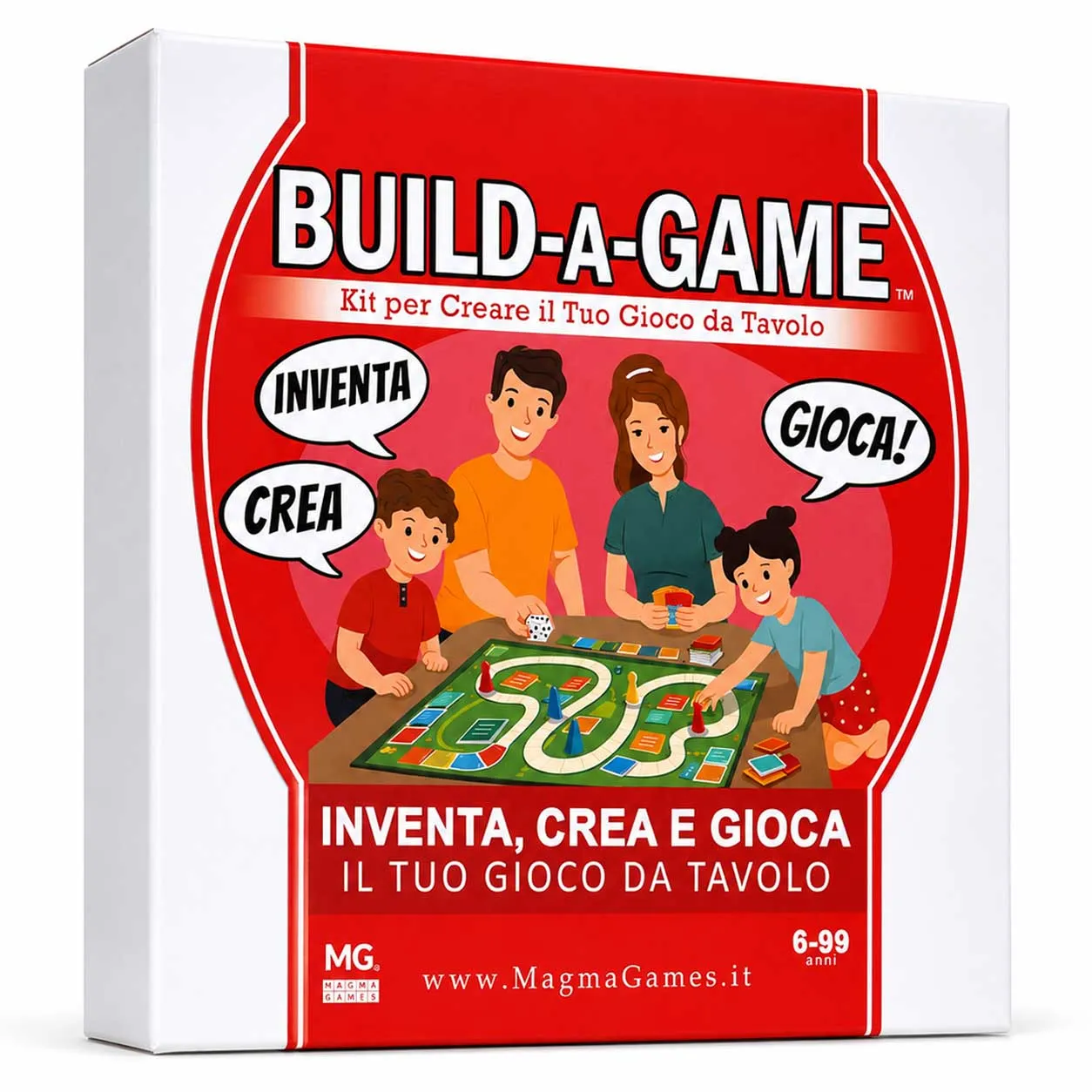 Magma Games Build-a-Game gioco di societa per famiglie