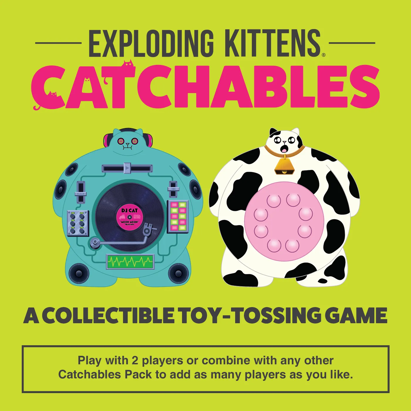 Exploding Kittens Catchables gioco acchiappa 2 pack DJ