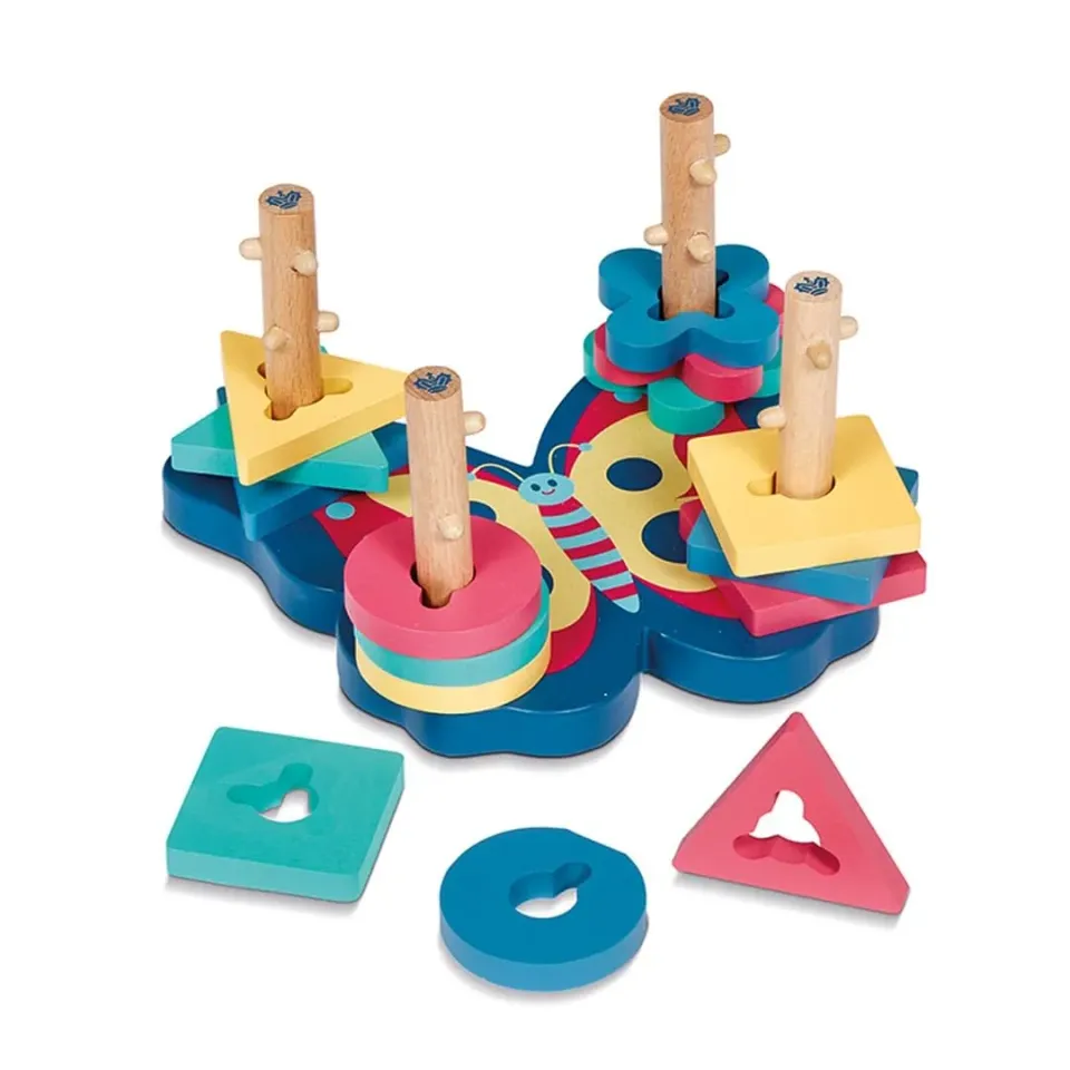 Dal Negro Farfalla Magica gioco incastro legno 16 forme