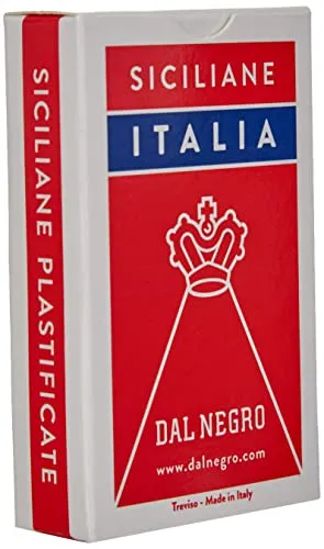 Dal Negro Siciliane Italia carte regionali mazzo 40 carte telate